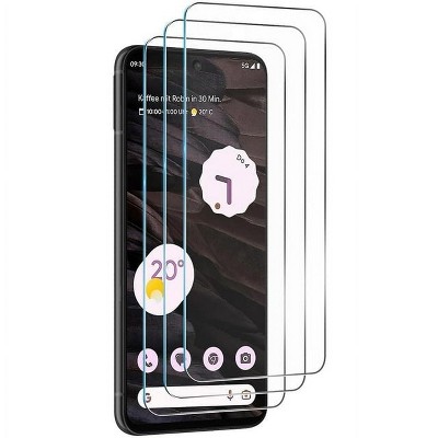 Entronix Clear Screen Protector Compatible with Pixel 7 Pro - 3-Piece Combo