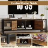 65 Inch TV Stand Up to 75 Inches TVs, Modern Entertainment Center with Storage Cabinet, Wide TV Console with Adjustable Feet - 3 of 4