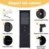 TiramisuBest Bathroom Storage Cabinet with Tilt-Out Hamper, Adjustable Shelf, Drawers & Doors, Freestanding Organizer for Bathroom, Black - 4 of 4