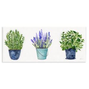 Stupell Industries Varied Potted Plants & Herbs, 17" x 7" - 1 of 4