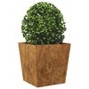 vidaXL Garden Planter Brown Weathering Steel Medium Decorative Inlays - 3 of 4