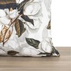 Ellis Curtain Magnolia Unique Floral Design Zipper Closure Pillow Shell 18" x 18" White - 3 of 4