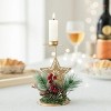 Christmas Golden Wrought Iron Candlestick Window Table Decoration Christmas Decorations Arrangement - 3 of 3