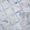 Luxe Weavers Modern Geometric Grid Blue 5x7 Area Rug, Indoor Textured Carpet - 4 of 4