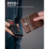Paaaawaters Genuine Leather Wallet for Mens, Mens Bifold Wallet with 16 Card Holder 1 ID Window Gift for Him - 3 of 4