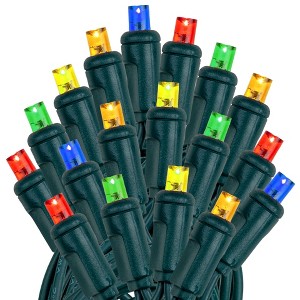 Novelty Lights 20 Light LED Christmas Craft Mini Light Set (Green Wire, 8.5 feet) - 1 of 4