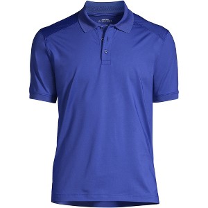 Lands' End Men's Short Sleeve Rapid Dry Active Polo Shirt - 1 of 2