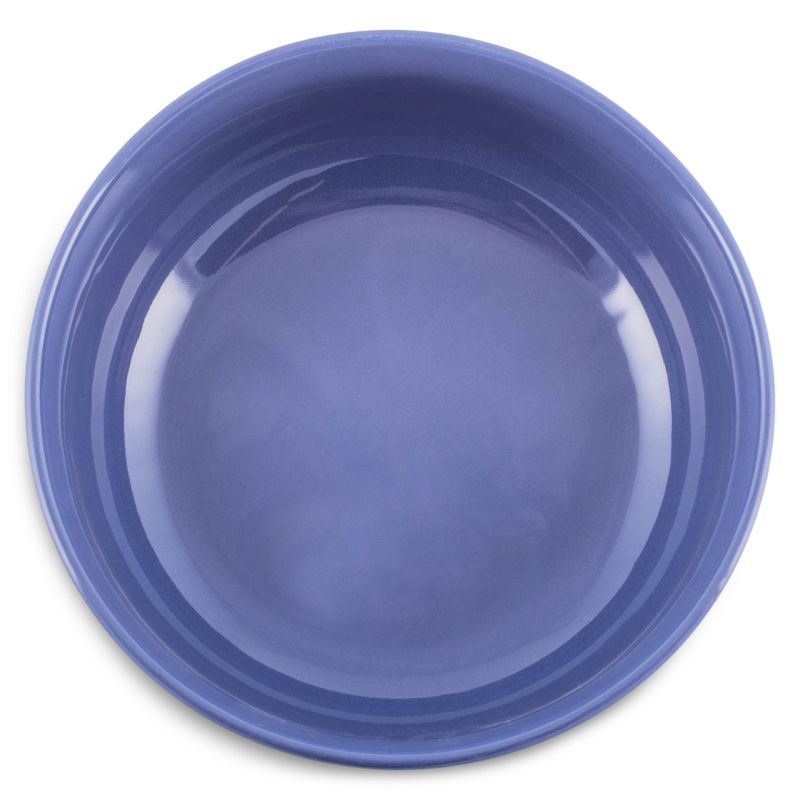 Elanze Designs Bistro Glossy Ceramic 8.5 inch Pasta Salad Large Serving Bowls Set of 2, Violet Purple, 3 of 7