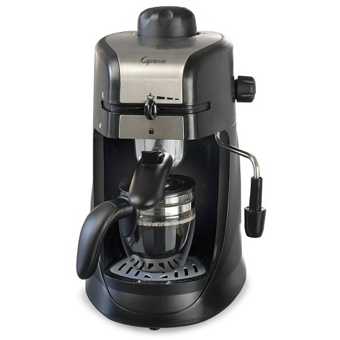 Capresso 4 Cup Espresso Cappuccino Machine Steam Pro Black Stainless 304 01 Target