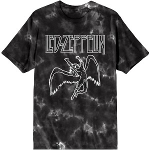 Led Zeppelin Adult Black Cloud Wash Short Sleeve Tee - 1 of 2
