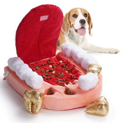 Nocciola Interactive Teeth Dog Toys ¨C Enrichment Puzzle Funny Dog Toys for Small to Large Dogs, Non-Slip Hide and Seek Dog Toys to Keep Dogs Busy