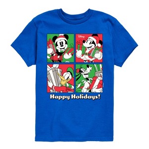 Boys' - Disney - Mickey and Friends Happy Holidays Short Sleeve Graphic T-Shirt - 1 of 4