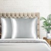 PiccoCasa Skin Luxurious Zipper Closure Satin Pillowcases 2 Pcs - 4 of 4