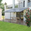 Aoodor Wall Mount Gazebo Outdoor Pergola Polycarbonate Gazebo Panels Canopy - 2 of 4