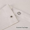 Flax Linen Like 240GSM Heavy Weight Fabric Shower Curtain for Bathroom - 2 of 4