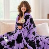 Inhand Heated Blanket Electric Throw - 50"x60" Cow Print Flannel Heating Blanket Throw Auto-Off 10 Heat Level Over-Heat Protection - 4 of 4