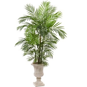 Nearly Natural 6-ft Areca Palm Artificial Tree in Urn UV Resistant (Indoor/Outdoor) - 1 of 1