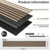 JUJABU 2-Pack 94.5" x 12.6"  Acoustic Wood Slat Panels  for Interior Wall Decor, Walnut - 4 of 4