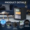 ZAFRO Wine Cooler, 16 Bottle/68 Can Beverage Refrigerator, Mini Fridge Glass Door with Adjustable Shelves, Digital Temperature Display - 4 of 4