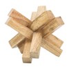 Mango Wood Geometric Decorative Object - 6" Brown Accent Sculpture for Home, Office, Bedroom, or Living Room Decor - 2 of 4