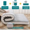 DoCred Futon Mattress,4'' Foldable Japanese Floor Mattress Memory Foam Sleeping Pad for Adults, Roll Up Mattress Tatami Mat - 4 of 4