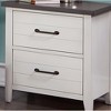 NicBex Nightstand with 2 Drawers,Side Table with Handles and Wood Frame,Modern Bedside Table for Bedroom,Living Room - 4 of 4
