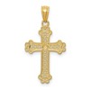 Black Bow Jewelry 14k Yellow Gold & White Rhodium Filigree Cross Pendant, 14 x 26mm - 3 of 4