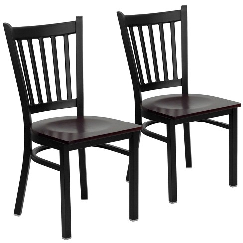 Emma And Oliver Stackable Wood Cross Back Dining Chair : Target