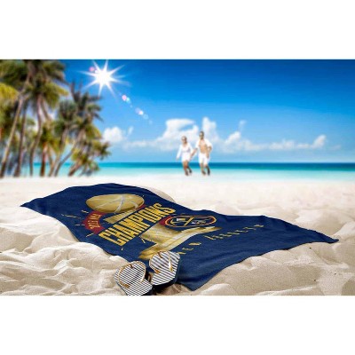 NBA Denver Nuggets 2023 Champions Blue Cotton Beach Towel