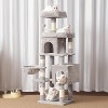 Heybly Cat Tree with Large Platform, Multi-Level Cat Tower with 2 Caves - 2 of 3