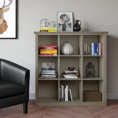 NicBex Bookcases for Living Room Modern 44" H 8 Multi Sized Cube Bookcase Storage Wood Bookshelves with Tapered Legs for Office Home
