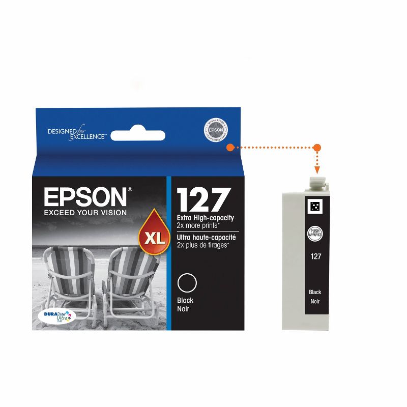 Epson 127 Single & 3pk Ink Cartridges - Black, Multicolor, 3 of 10
