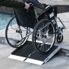 HOMCOM Aluminum Skidproof Portable Wheelchair Ramp for Home, Steps, Doorways, Carpeted Foldable Handicap Ramp, Strong Load-Bearing Threshold Ramp - 3 of 4