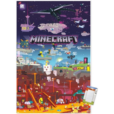  Trends International Gallery Pops Minecraft: Legends - Friends  And Allies Wall Art, Unframed Version, 12 x 12: Posters & Prints