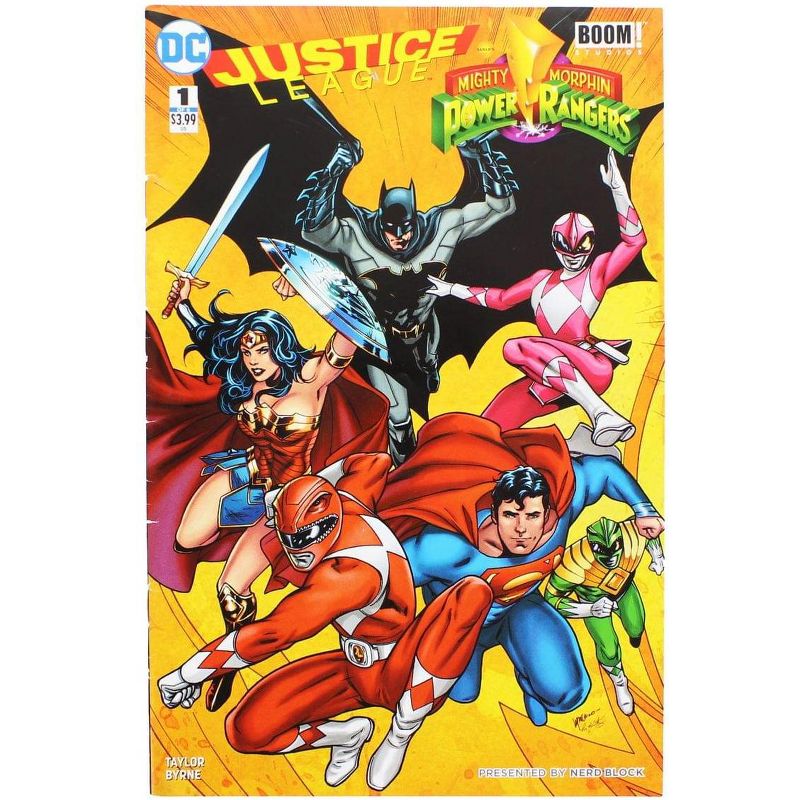 Nerd Block DC Justice League/Power Rangers #1 (Nerd Block Exclusive Cover), 1 of 3