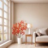 2Pcs Maple Tree,Autumn Artificial Maple Tree, Tall Fake Maple Tree with Red Maple Leaves, Faux Red Maple Tree in Pot for Fall Festival Decor - 4 of 4