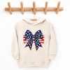 The Juniper Shop Blue and White Star Bow Coquette Toddler Hoodie - 4T - Natural - 2 of 4