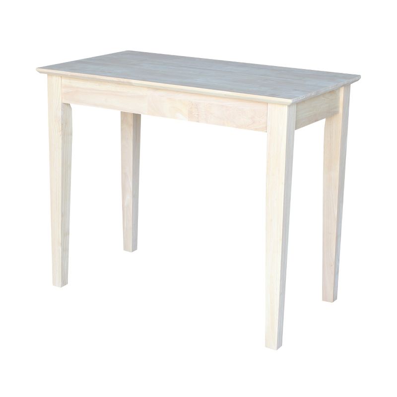 Solid Wood Writing Table Unfinished - International Concepts, 6 of 13