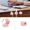 Unique Bargains Magnetic Adhesive Durable Cable Holder Clip for Office Desk Phone Wire 6 Pcs - 2 of 4