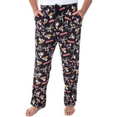 The Gremlins Men's Gizmo Stripe Daffy Mogwai Sleep Lounge Pajama Pants Gremlins Allover