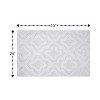 Knightsbridge Link Bath Rug Cotton Non Skid Back, White - 2 of 4