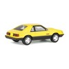 GreenLight 1/64 1979 Ford Mustang Cobra Fastback, Bright Yellow with Cobra Graphics & Stripes, Muscle Series 30 13370-C - 3 of 4