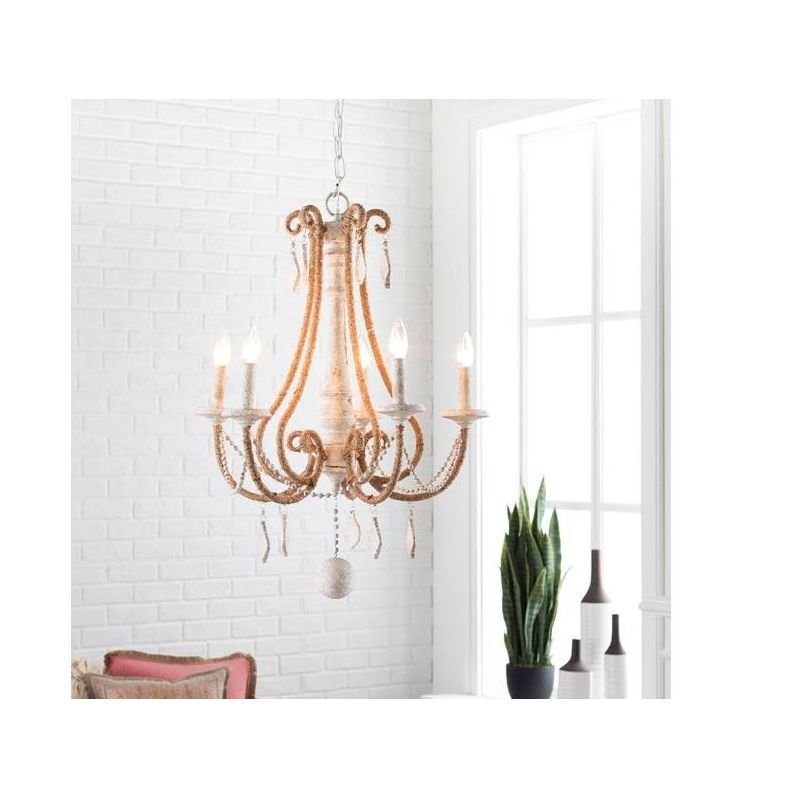 Mark & Day Streamwood 30"H x 23"W x 23"D Traditional Ivory Ceiling Lights, 2 of 5