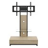 Dolonm Mobile TV Stand with Push-Pull Drawer for 32-75 inch TVs, Adjustable Height & Angle, Lockable Wheels for Living Room, Bedroom, Office - 2 of 4