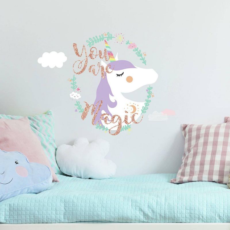 Unicorn Magic Peel and Stick Giant Wall Decal - RoomMates, 5 of 11