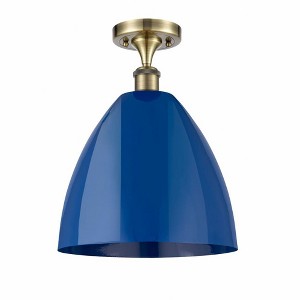 Plymouth Dome - 1 Light Semi-Flush Mount In Industrial Style-14.75 Inches Tall and 12 Inches Wide - 1 of 1