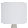 22" Modern Light Grey Cement Table Lamp - Nourison - 3 of 4