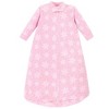 Hudson Baby Infant Girl Long-Sleeve Fleece Sleeping Bag, Sparkle Trees, 0-9 Months - 2 of 3
