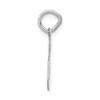Black Bow Jewelry 14k White Gold, Jersey Collection, Small Number 6 Pendant - 2 of 4