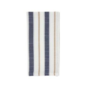 Saro Lifestyle Modern Striped Napkin (Set of 4), 20"x20", Blue - 1 of 4